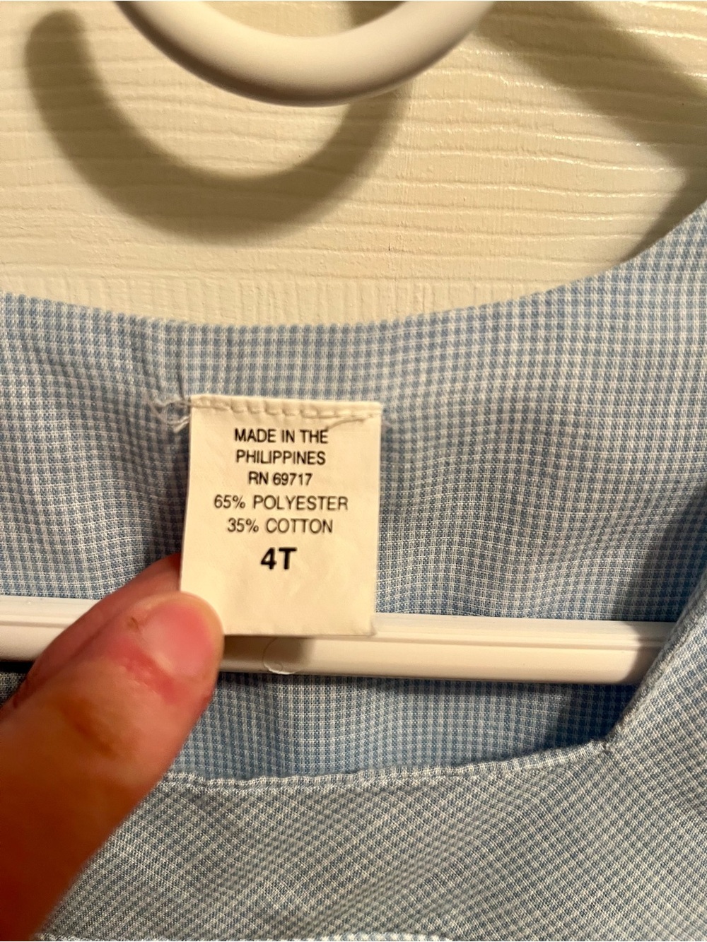 Boys 4T Light Blue Smocked Kids Birthday Overalls NWOT - Picture 3 of 5